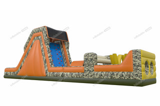 Adult Indoor Obstacle Course Boot Camp Challenge Inflatable Obstacle Course Bounce House With Slide