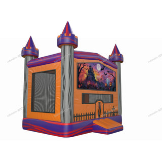 Inflatable Pumpkin Ghost Haunted House Jumping Castle Outdoor Play Structure Halloween Bouncy House Rental