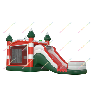 Merry Christmas Gift Inflatable Bounce House With Water Slide Combo Park Playground Equipment Bouncy Castle Slide Pool