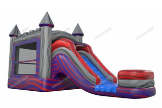 Combo Water Slide Bounce House Outside Jump Birthday Party Inflatable Bouncy Castle Hire