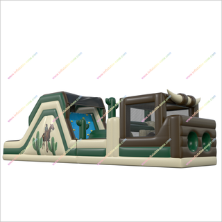 Inflatable Obstacle Course Rental Party Time Assault Course Game Challenge Bounce House Obstacle Course For Adults