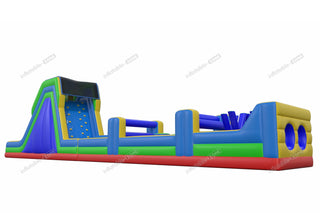 World'S Largest Bounce House Obstacle Course Outdoor Inflatable Obstacle Run Wipeout Blow Up Course