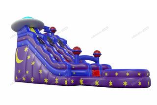 Space Jump Water Slide Inflatable Playground Commercial Blow Up Astronaut Inflatable Waterslide For Pool