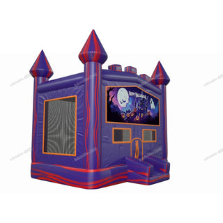 Cute Happy Halloween Inflatable Bounce House Business Ghost And Pumpkin Adult Bouncy Castle Hire