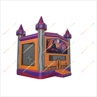 Inflatable Pumpkin Ghost Haunted House Jumping Castle Outdoor Play Structure Halloween Bouncy House Rental