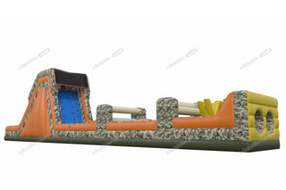 Slip N Slide Obstacle Course Inflatable Camo Obstacle Course Assault Course Inflatable Hire Near Me