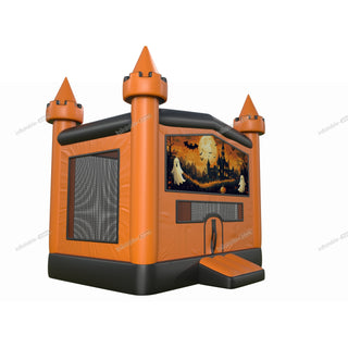 Outsunny Bounce House Inflatable Birthday Party Ghost And Pumpkin Halloween Bouncy Castle Hire Near Me