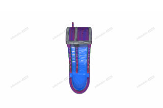 Purple Wave Inflatable Water Slide Liquid Magma Single Lane Water Slide Pool Inflatable Water Jumper