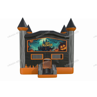 Happy Halloween Inflatables Rent Jumping Castle Pumpkin Patch Haunted Commercial Bounce House For Adults