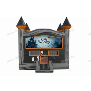 Happy Halloween My Friends Bounce House Party Rentals Inflatable Ghost With Pumpkin Small Bouncy Castle Indoor