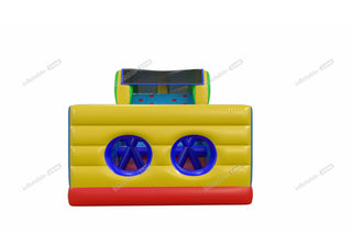 Large Obstacle Course Camp Inflatable Obstacle Race Sports Game With Inflatable Rock Climbing Wall Slide