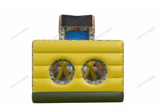 Adult Indoor Obstacle Course Boot Camp Challenge Inflatable Obstacle Course Bounce House With Slide