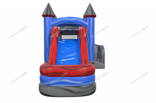 Bounce And Water Slide Combo Blow Up Jumping Castle With Pool Inflatable House For Adults