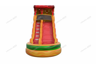 Fire Wave Water Slide Inflatable Play Center Splash Inflatable Pool Water Slide For Kids Backyard Fun