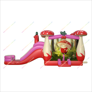 Giant Inflatable Mushroom Bounce House Water Slides Combo Forest Jumping Castle Water Slide For Sale - Inflatable-Zone