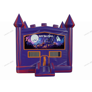 Cute Happy Halloween Inflatable Bounce House Business Ghost And Pumpkin Adult Bouncy Castle Hire