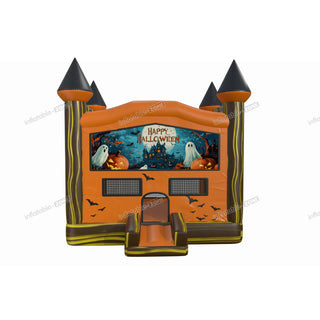 Best Happy Halloween Haunted Jumping Castle Ghost And Pumpkin Inflatable Spooky Bounce House Rental