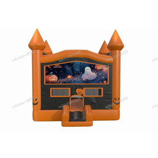 Spooky Halloween Inflatable Childrens Bounce House Ghost Pumpkins Hire A Small Bouncy Castle