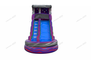 Purple Wave Inflatable Water Slide Liquid Magma Single Lane Water Slide Pool Inflatable Water Jumper