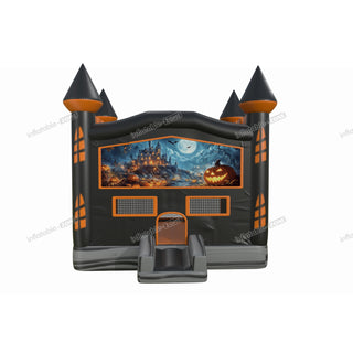 Haunted House Halloween Inflatable Bouncer Equipment Pumpkin Moon Bounce Hire Jumping Castle Near Me