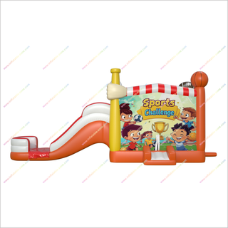 Inflatables Sports Water Slide And Bouncy Castle Combo Party Bounce House And Water Slide Rentals - Inflatable-Zone