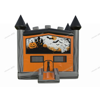 Small Commercial Bouncy Castle Ghost Face Pumpkin Halloween Theme Bounce House Indoor Inflatable Play Area