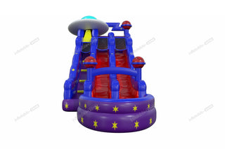 Space Jump Water Slide Inflatable Playground Commercial Blow Up Astronaut Inflatable Waterslide For Pool