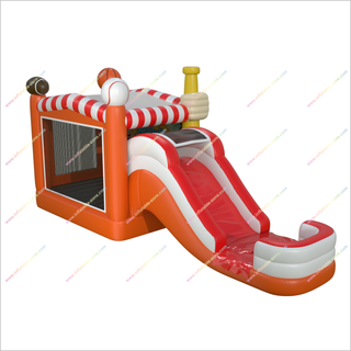 Inflatables Sports Water Slide And Bouncy Castle Combo Party Bounce House And Water Slide Rentals - Inflatable-Zone