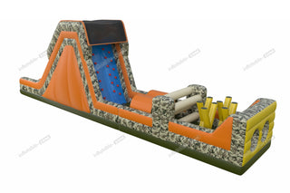 Adult Indoor Obstacle Course Boot Camp Challenge Inflatable Obstacle Course Bounce House With Slide