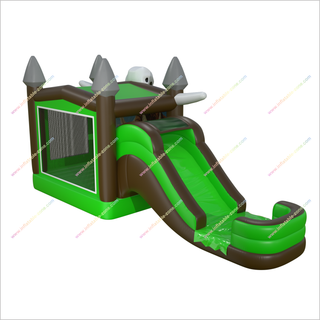 Fun Commercial Inflatable Slide And Bounce House Mammoth Combo Jumping Castle Water Slides Activities For Kids - Inflatable-Zone