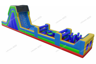 World'S Largest Bounce House Obstacle Course Outdoor Inflatable Obstacle Run Wipeout Blow Up Course