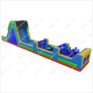 World'S Largest Bounce House Obstacle Course Outdoor Inflatable Obstacle Run Wipeout Blow Up Course