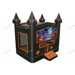 Funny Happy Halloween Small Bouncy Castle Rental Inflatable Outdoor Play Equipment Pumpkin Bounce House Near Me