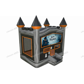 Happy Halloween My Friends Bounce House Party Rentals Inflatable Ghost With Pumpkin Small Bouncy Castle Indoor