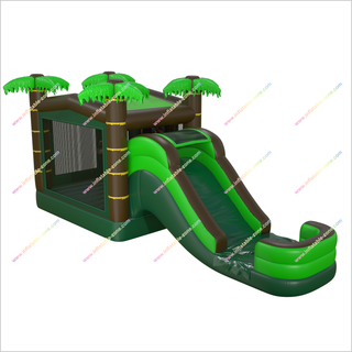 Bounce Combo Jumping House With Water Slide Inflatable Water Play Center Jungle Bouncy Castle Waterslide Rentals