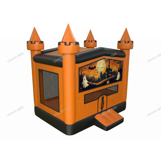 Outsunny Bounce House Inflatable Birthday Party Ghost And Pumpkin Halloween Bouncy Castle Hire Near Me