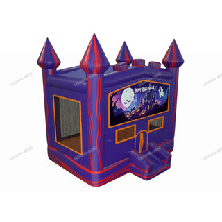 Cute Happy Halloween Inflatable Bounce House Business Ghost And Pumpkin Adult Bouncy Castle Hire