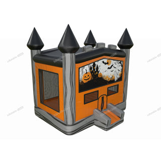 Small Commercial Bouncy Castle Ghost Face Pumpkin Halloween Theme Bounce House Indoor Inflatable Play Area