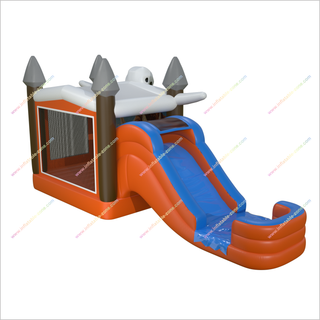 Bouncy Castle Water Slides Splash And Pool Combo Mammoth Inflatable Jump Toy Dry Wet Waterslides Bounce House - Inflatable-Zone