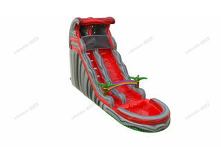 Lava Flow Water Slide Inflatable Pool Playground Wet And Dry Water Slide Bouncing All Around Party