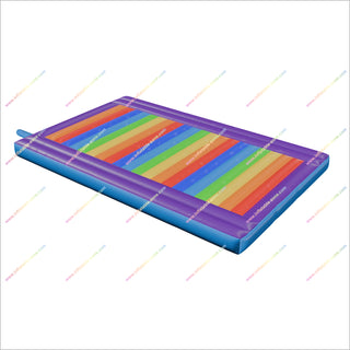 Outdoor Play Gyms Rainbow Jumping Pad Inflatable Jump Mat Games For Birthday Parties