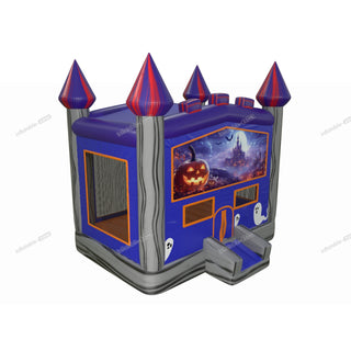 Outdoor Birthday Party Halloween House Inflatable Spooky Jumping Castle Ghosts Pumpkins Bounce Playground