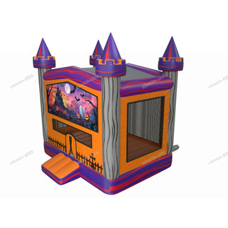 Inflatable Pumpkin Ghost Haunted House Jumping Castle Outdoor Play Structure Halloween Bouncy House Rental