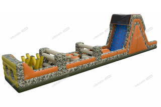 Slip N Slide Obstacle Course Inflatable Camo Obstacle Course Assault Course Inflatable Hire Near Me