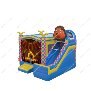 Clown And Circus Combo Slide Bounce House Prices Large Party Inflatables Jumping Castle Slide For Sale - Inflatable-Zone