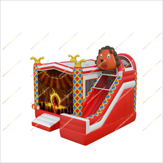 Circus Clown Inflatable Bounce House And Slide Combo Jumpers For Rent Happy Hop Bouncy Castle With Slide - Inflatable-Zone