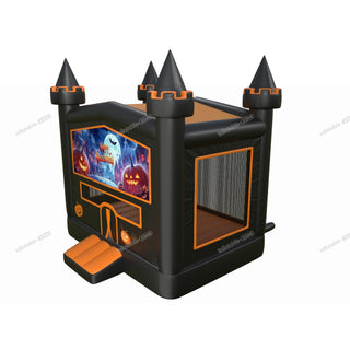 Funny Happy Halloween Small Bouncy Castle Rental Inflatable Outdoor Play Equipment Pumpkin Bounce House Near Me