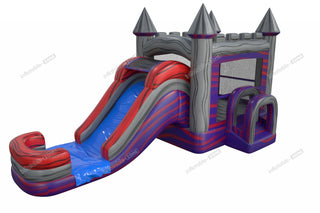 Combo Water Slide Bounce House Outside Jump Birthday Party Inflatable Bouncy Castle Hire