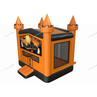 Outsunny Bounce House Inflatable Birthday Party Ghost And Pumpkin Halloween Bouncy Castle Hire Near Me