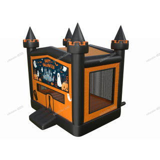 Happy Birthday Halloween Theme Best Commercial Bounce House Inflatable Pumpkin With Ghosts Spooky Bouncy Castle Hire